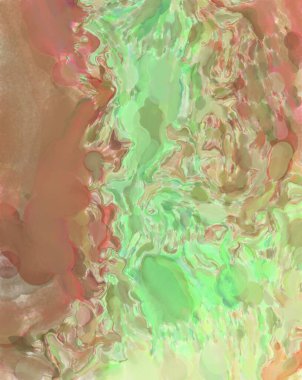 2D çizim. Sanatsal arkaplan resmi. Tablo üzerinde soyut resim. Çağdaş sanat. El yapımı resim. Renkli doku. Modern sanat eserleri. Yüzeyde suluboya fırça darbeleriyle boyama.