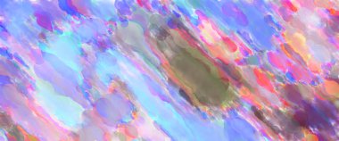 Çağdaş sanat. El yapımı resim. Modern sanat eserleri. Yüzeyde suluboya fırça darbeleriyle resim yapmak. 2D çizim. Sanatsal arkaplan resmi. Tablo üzerinde soyut resim. Renkli doku.