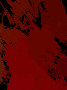 Vahşi fırça darbeleriyle yaratıcı soyut resim. Artistik fırça darbeleriyle donatılmış. Renkli ve canlı bir tasvir. Boyalı sanat.