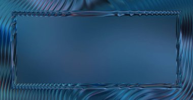 Soyut çerçeveli arkaplan. Renkli, canlı, dalgalı bir duvar kağıdı. Merkezi çerçeveli yaratıcı grafik 2d çizim. Dinamik şekilli modaya uygun sıvı örtüsü.