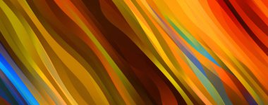 Soyut arkaplan. Renkli dalgalı tasarım duvar kağıdı. yaratıcı grafik 2D çizim. Dinamik şekilli modaya uygun sıvı örtüsü.