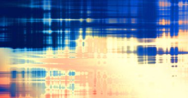 Soyut arkaplan. Yaşlanmış grunge dokusunda geometrik elementler. Farklı renk desenli grafiksel illüstrasyon.