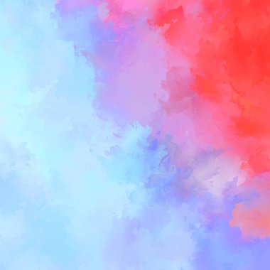 Canlı fırça darbeleriyle boyanmış. Renkli desenli resim. Fırçalanmış duvar kağıdını boya.