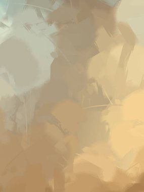 Vahşi fırça darbeleri. Taranmış Boyalı Soyut Arkaplan. Fırça darbesi ile boyanmış. Boya darbeleri. 2B Görüntü.