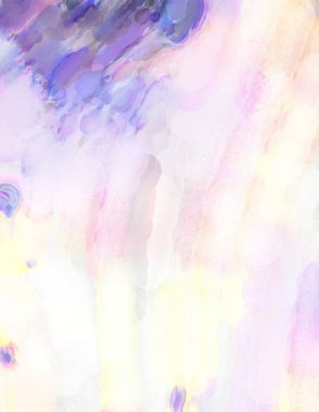 Çağdaş sanat. El yapımı resim. Modern sanat eserleri. Yüzeyde suluboya fırça darbeleriyle resim yapmak. 2D çizim. Sanatsal arkaplan resmi. Tablo üzerinde soyut resim. Renkli doku.