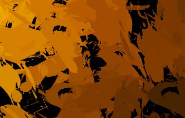 Vahşi fırça darbeleriyle yaratıcı soyut resim. Artistik fırça darbeleriyle donatılmış. Renkli ve canlı bir tasvir. Boyalı sanat.