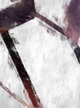 Soyut arkaplanda pürüzlü fırça darbeleri. Fırça boyası. Renkli boya darbeleri. Eşsiz duvar sanatı. Tuvaldeki modern sanat. Renkli çağdaş sanat eserleri. 