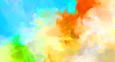 Renkli fırça darbelerinin soyut arkaplanı. fırçalanmış canlı duvar kağıdı. resmedilmiş sanat eseri. Eşsiz ve yaratıcı illüstrasyon.