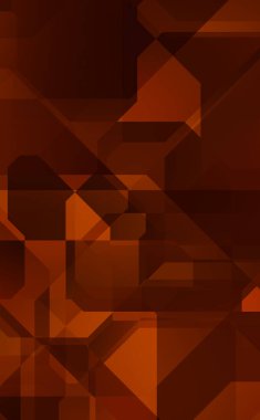 Renkli ve canlı geometrik şekiller katmanları var. Bir teknoloji planının dijital illüstrasyonu. Gelecekçi tasarım şablonu.