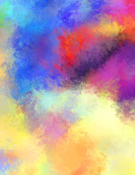 Abstract Background Colorful Brush Strokes Brushed Vibrant Wallpaper Painted Artistic — Stock Photo, Image