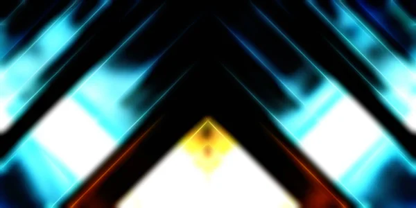 Abstract Shining Geometric Lights Background Fractal Symmetric Graphic Illustration Intersecting — Stock Photo, Image