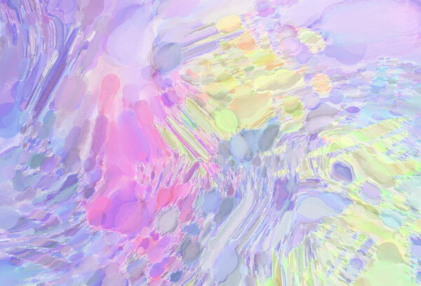 Акварель абстрактной живописи с пастельными цветами. Мягкая цветовая иллюстрация успокаивающей композиции для плаката, настенного искусства, баннера, открытки, обложки книг или упаковки. Современная живопись мазками.