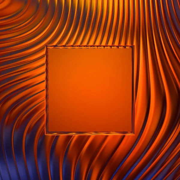 Soyut çerçeveli arkaplan. Renkli, canlı, dalgalı bir duvar kağıdı. Merkezi çerçeveli yaratıcı grafik 2d çizim. Dinamik şekilli modaya uygun sıvı örtüsü.