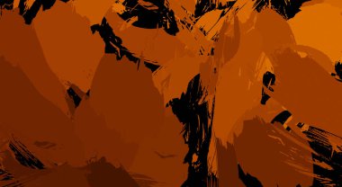 Sanatsal soyut arkaplan. Doku boyalı duvar kağıdı. Boya darbeleriyle yaratıcı bir illüstrasyon. Fırça desenli resim.