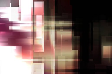 Fütürist soyut geometrik duvar kağıdı. Geometrik renkli şekiller. Dikdörtgen şekilli arka plan. Bir teknolojinin dijital illüstrasyonuName.