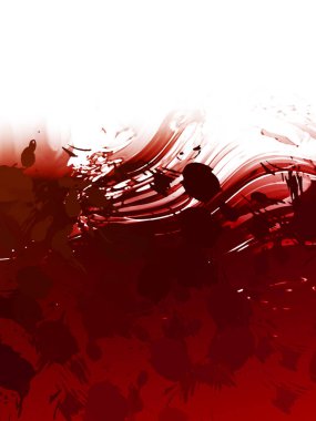 Taranmış Boyalı Soyut Arkaplan. Vahşi kaotik fırça darbeleri. Boya darbeleri. 2D İllüstrasyon. Fırça darbeli resim. 