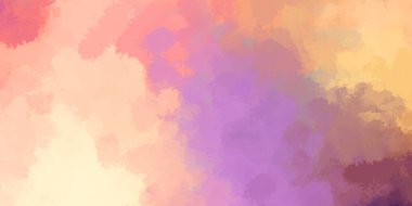 Canlı boya desenli arka plan. Renkli fırça darbelerinin 2B çizimi. Dekoratif doku resmi. Boyalı arkaplan.