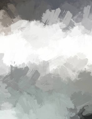 Modern sanat. Taranmış Boyalı Soyut Arkaplan. Fırça darbesi ile boyanmış. Boya darbeleri. 2B Görüntü.