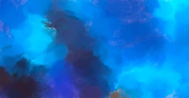 Çağdaş sanat. El yapımı resim. Modern sanat eserleri. Yüzeyde suluboya fırça darbeleriyle resim yapmak. 2D çizim. Sanatsal arkaplan resmi. Tablo üzerinde soyut resim. Renkli doku.