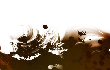 Taranmış Boyalı Soyut Arkaplan. Vahşi kaotik fırça darbeleri. Boya darbeleri. 2D İllüstrasyon. Fırça darbeli resim. 