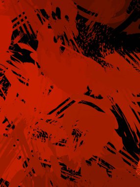 Duvar sanatı Eşsiz ve yaratıcı illüstrasyon. Fırça darbesi ile boyanmış. Renkli fırça darbelerinin soyut arkaplanı. Fırçalanmış canlı duvar kâğıdı. Boyalı sanatsal yaratım.