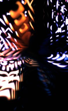 Işık parçacık izleri. Parlayan parçacıkları ve çizgileri olan ışık patlaması yıldızı. Güzel hareketli soyut ışın arkaplanı.