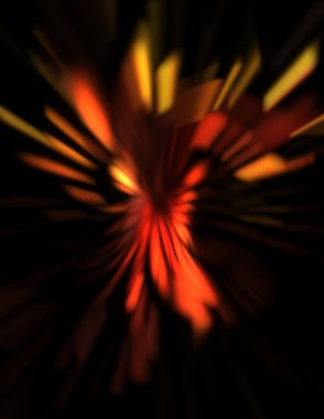 Işık parçacık izleri. Parlayan parçacıkları ve çizgileri olan ışık patlaması yıldızı. Güzel hareketli soyut ışın arkaplanı.