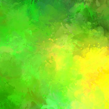 Canlı fırça darbeleriyle boyanmış. Renkli desenli resim. Fırçalanmış duvar kağıdını boya.