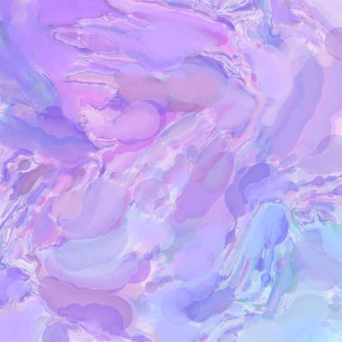 El yapımı sürreal soyut desenli suluboya. Modern sanatsal resim. 2D çizim. Arkaplan boyası karışımı. Yaratıcı duvar sanatı. Çağdaş sanat.