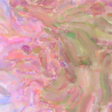 Pastel renklerde suluboya resim. Poster, duvar sanatı, afiş, kart, kitap kapağı ya da ambalaj için rahatlatıcı kompozisyonun yumuşak renkli çizimi. Modern fırça darbeleri resim.