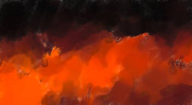 Çağdaş sanat. El yapımı resim. Modern sanat eserleri. Yüzeyde suluboya fırça darbeleriyle resim yapmak. 2D çizim. Sanatsal arkaplan resmi. Tablo üzerinde soyut resim. Renkli doku.