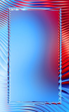 Soyut çerçeveli arkaplan. Renkli, canlı, dalgalı bir duvar kağıdı. Merkezi çerçeveli yaratıcı grafik 2d çizim. Dinamik şekilli modaya uygun sıvı örtüsü.