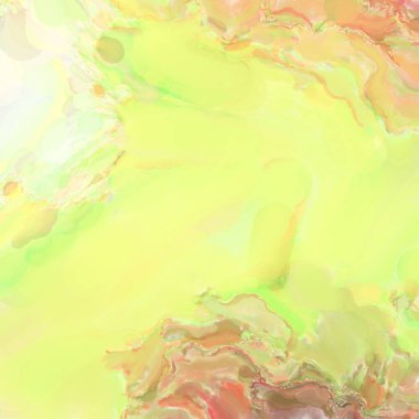 El yapımı sürreal soyut desenli suluboya. Modern sanatsal resim. 2D çizim. Arkaplan boyası karışımı. Yaratıcı duvar sanatı. Çağdaş sanat.