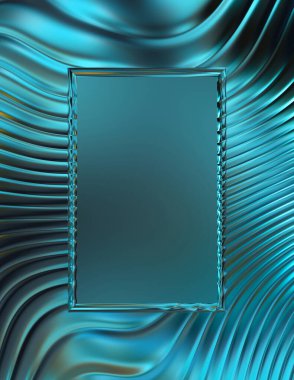 Soyut çerçeveli arkaplan. Renkli, canlı, dalgalı bir duvar kağıdı. Merkezi çerçeveli yaratıcı grafik 2d çizim. Dinamik şekilli modaya uygun sıvı örtüsü.