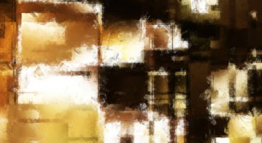 Modern sanat. Renkli çağdaş sanat eserleri. Renkli boya darbeleri. Soyut arkaplanda fırça darbeleri. Fırça boyası. Eşsiz duvar sanatı.