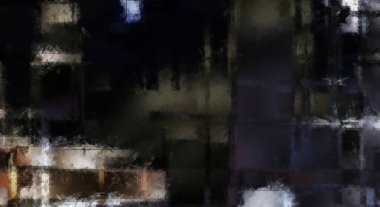 Modern sanat. Renkli çağdaş sanat eserleri. Renkli boya darbeleri. Soyut arkaplanda fırça darbeleri. Fırça boyası. Eşsiz duvar sanatı.