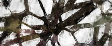 Soyut arkaplanda pürüzlü fırça darbeleri. Fırça boyası. Renkli boya darbeleri. Eşsiz duvar sanatı. Tuvaldeki modern sanat. Renkli çağdaş sanat eserleri. 