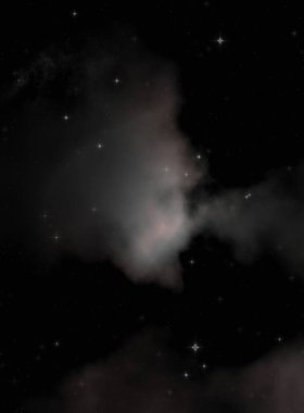 Galaksi uzayındaki yıldız alanı renkli nebula ile. Uzayın derinliklerinin bilim kurgu geçmişi. Ruhsal duvar kağıdı.