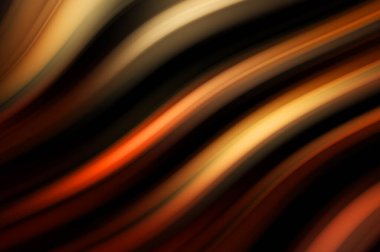 Siyah arka planda renkli düz çizgiler. Sıvı ve sıvı renkli dalgalar karanlıkta akıyor. Duvar kağıdı, afiş, arkaplan, kart, kitap, kapak, poster, afiş, broşür