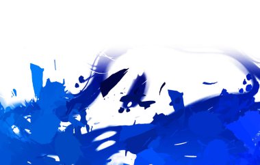 Taranmış Boyalı Soyut Arkaplan. Vahşi kaotik fırça darbeleri. Boya darbeleri. 2D İllüstrasyon. Fırça darbeli resim. 