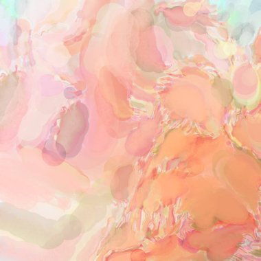 Çağdaş sanat. El işçiliğinin renkli dokusu. Modern resim. Yüzeyde suluboya vuruşlar. Sanatsal arkaplan resmi. Tablo üzerinde soyut resim. Fırça darbeleri. 