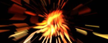 Işık parçacık izleri. Parlayan parçacıkları ve çizgileri olan ışık patlaması yıldızı. Güzel hareketli soyut ışın arkaplanı.