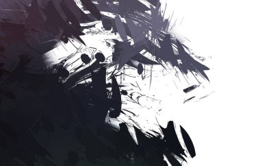 Duvar sanatı Eşsiz ve yaratıcı illüstrasyon. Fırça darbesi ile boyanmış. Renkli fırça darbelerinin soyut arkaplanı. Fırçalanmış canlı duvar kâğıdı. Boyalı sanatsal yaratım.