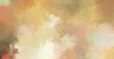 Renkli fırça darbelerinin 2D çizimi. Dekoratif desenli resim. canlı boya desenli arkaplan.