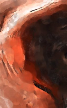 Modern sanat. Renkli çağdaş sanat eserleri. Renkli boya darbeleri. Soyut arkaplanda fırça darbeleri. fırça boyası.