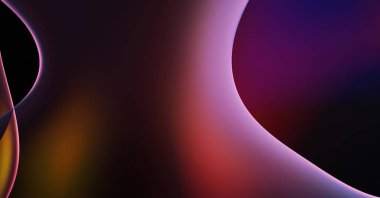 Soyut arkaplan. Değişken renk değişim dalgaları, dinamik hareketlerle. Işık dalgalarının neon renkli soyut tasarımı. Duvar kağıdı, afiş, arkaplan, kart, kitap illüstrasyonu, web sitesi.