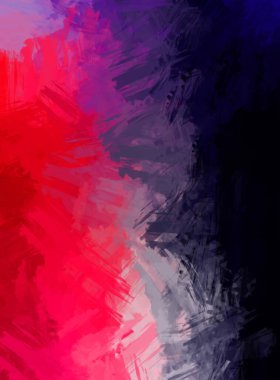 Modern sanat. Taranmış Boyalı Soyut Arkaplan. Fırça darbesi ile boyanmış. Boya darbeleri. 2B Görüntü.