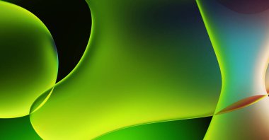 Soyut arkaplan. Değişken renk değişim dalgaları, dinamik hareketlerle. Işık dalgalarının neon renkli soyut tasarımı. Duvar kağıdı, afiş, arkaplan, kart, kitap illüstrasyonu, web sitesi.