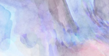 Alkol mürekkebini andıran rahatlatıcı fırça darbelerinin modern resmi. Poster, duvar sanatı, afiş, kart, kitap kapağı veya ambalaj için pastel renkli suluboya resim.