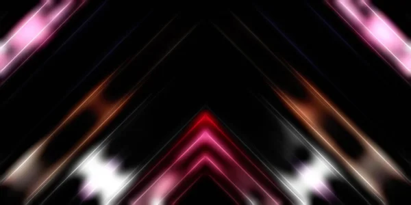 Abstract Stralende Geometrische Lichten Achtergrond Fractale Symmetrische Grafische Illustratie Intersecterende — Stockfoto